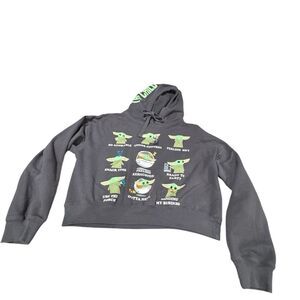 Star Wars Jacket XL Gray
Youth Kid Pullover Girl Long Sleeve Cropped Hoodie